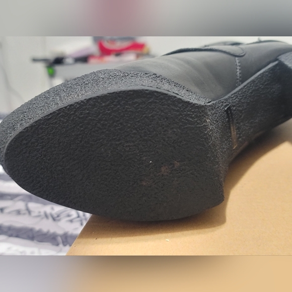 Burberry Authentic Biker Ankle Shearling Lined Boot In Black Size 9 (40) - Picture 12 of 16